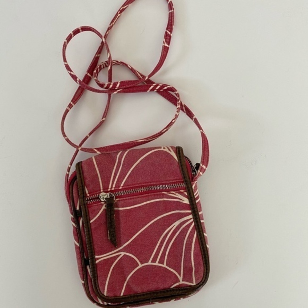 Maurices red travel crossbody purse